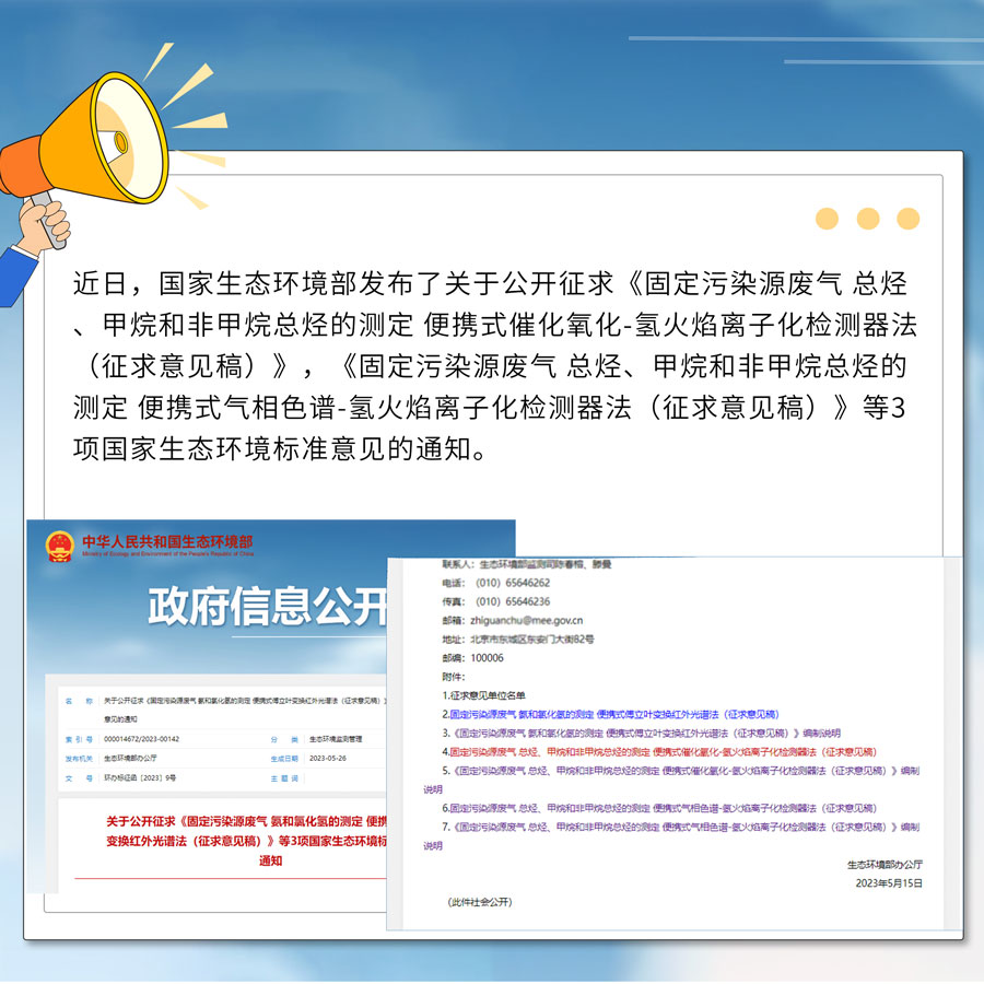 PF-300便攜式總烴、甲烷和非甲烷總烴測(cè)定儀參與國(guó)標(biāo)